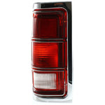 Halogen Tail Light For 1981-1987 Dodge D150 Left w/ Chrome Trim