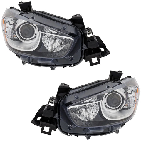 HID Headlights Driving Head lights Headlamps Set of 2  Driver & Passenger Pair