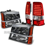 03-07 SILVERADO BLACK CLEAR HEADLIGHT+BUMP