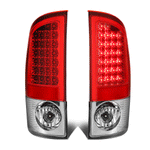 2007-2009 Dodge Ram 1500 2500 3500 Pair Full LED Tail Brake Light Lamp Red