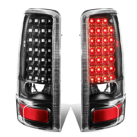 2000-2006 Suburban Yukon XL 1500 2500 Full LED Tail Light Brake Lamps Black