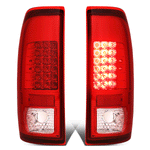 1999-2007 d F250 Super Duty F150 Full LED Tail Brake Light Lamp Set Red