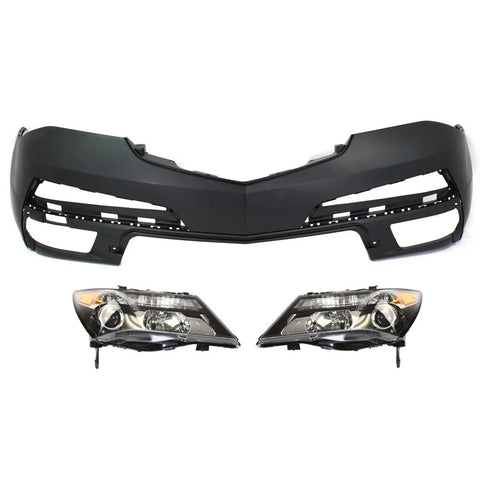 Headlight Kit For 2010-13 Acura MDX LH and RH Clear Lens with Technology Package