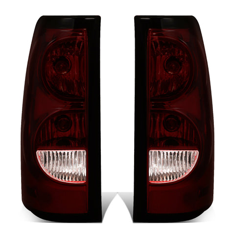 03-07 Chevy Silverado Fleetside Pickup Smoked Rear Brake Tail Lights Lamps