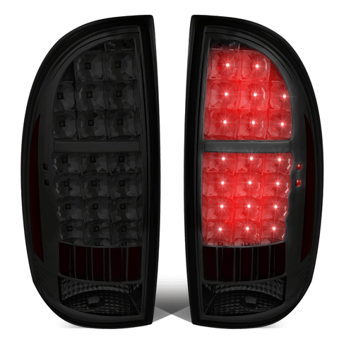 2005-2015 Toyota Tacoma Pickup LED Tail Brake Light Stop Lamp Set Smoked