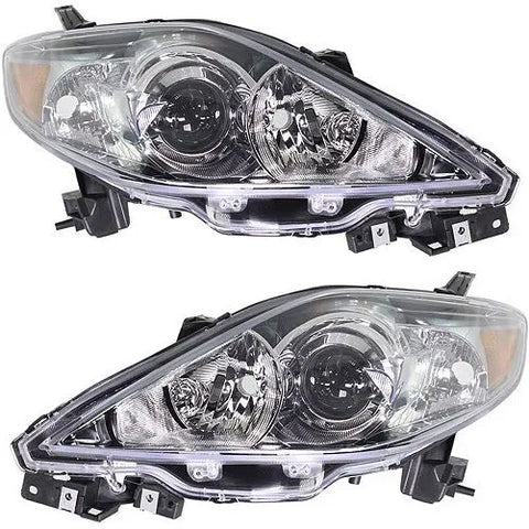 Headlight Set For 2006-2007 Mazda 5 Left and Right Clear Lens 2Pc