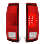 2008-2016 d F250 F350 Super Duty 3D LED C-Bar Tail Brake Light Lamps Red