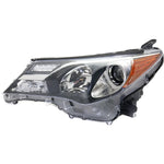 Halogen Headlight For 2013-2015 Toyota RAV4 Left w/ Chrome Trim CAPA