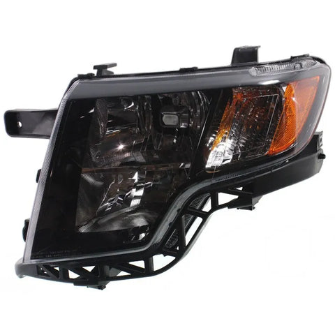 Headlight For 2009-2010 Ford Edge Sport Model Left With Bulb With Dark Bezel