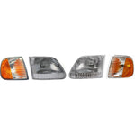 Headlight Kit For 1997-2003 Ford F-150 Left and Right 4pc CAPA