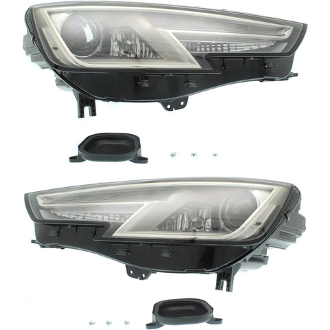 Xenon Headlight Set Left and Right For 2017-2019 Audi A4 A4 Quattro Premium