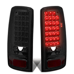 2000-2006 Suburban Yukon XL 1500 2500 Full LED Tail Light Brake Lamps Smoked