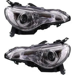 Headlight Set For 2013 2014 2015 2016 Scion FR-S Left and Right With Bulb 2Pc