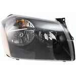 Headlight For 2005 2006 2007 Dodge Magnum Right Black Housing With Bulb