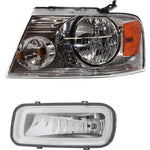 Headlight Kit For 2004-2006 Ford F-150 Driver Side 2006 Lincoln Mark LT Halogen