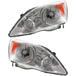 Headlight Set For 2007-2011 Honda CR-V Left and Right CAPA 2Pc