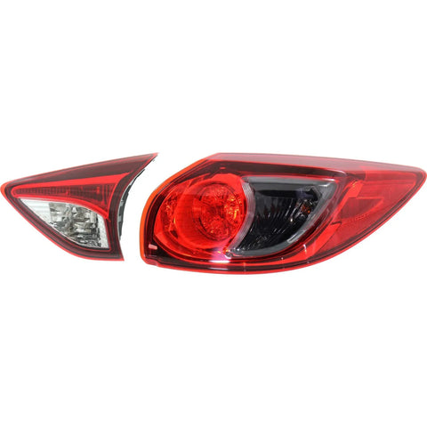 Tail Light For 2013-2016 Mazda CX-5 Set of 2 Passenger Side Inner and Outer