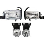 Headlight Kit For 1999-2001 Dodge Ram 1500 Left and Right 4pc