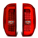 2014-2018 Toyota Tundra 3D LED Tube Bar Tail Brake Light Reverse Lamps Red