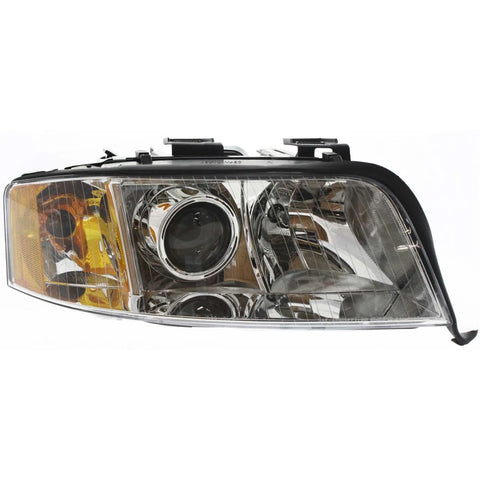 Headlight For 2003-2004 Audi A6 Quattro 2002-2004 A6 Passenger Side w/ bulb