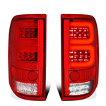 2004-2008 d F150 Lobo Full LED 3D C-Tube Tail Brake Light Stop Lamp Red