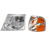 Headlight Kit For 2002-2004 Ford Explorer Left Side Built Up To December 22 2003