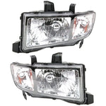 Headlight Set For 2009-2014 Honda Ridgeline Crew Cab Pickup Left and Right 2Pc