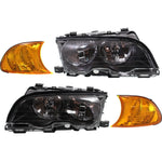 Headlight Kit For 2000 BMW 323Ci Driver and Passenger Side Amber Corner Light