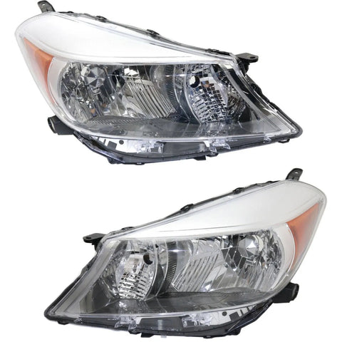 Headlight For 2012-2014 Toyota Yaris Driver and Passenger Side