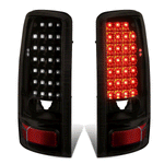 2000-2006 Suburban Yukon XL 1500 2500 Full LED Tail Light Brake Lamps Tinted