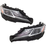 Headlight Set For 2018 Toyota Camry Driver and Passenger Side LED Japan Built