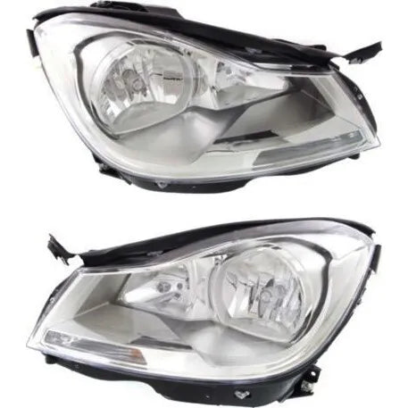 Headlight Set For 2012 2013 2014 Mercedes Benz C250 Left and Right CAPA 2Pc