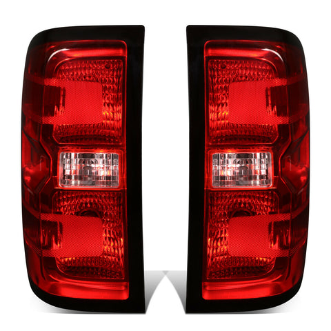 14-19 Chevy Silverado GMC Sierra Red Lens OE Style Tail Brake Light Lamps