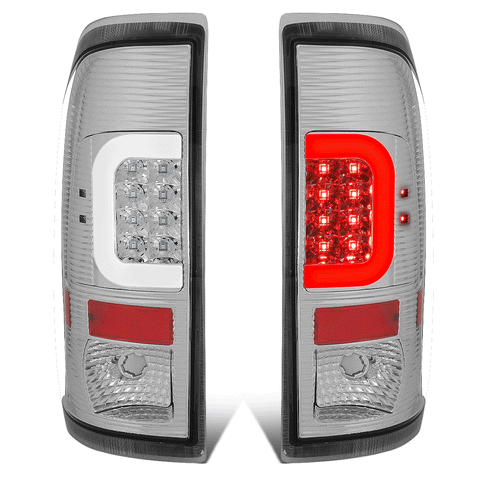 2008-2016 d F250 F350 Super Duty LED C-Bar Tail Brake Light Lamp Chrome