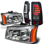 03-07 SILVERADO CHROME CRYSTAL HEADLIGHT+CORN