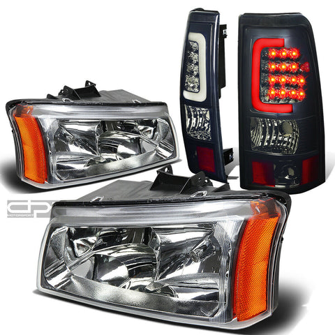 03-07 SILVERADO CHROME CRYSTAL HEADLIGHT+CORN