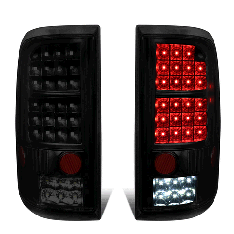 2004-2008 d F150 Lobo Pair Full LED Tail Brake Light Reverse Lamps Tinted