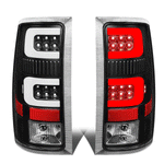 2007-2014 GMC Sierra 1500 2500 HD LED C-Tube Bar Tail Brake Light Lamp Black