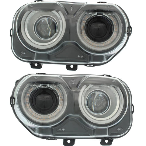 CH2503267, CH2502267 New Headlight Lamp Driver & Passenger Side LH RH for Dodge