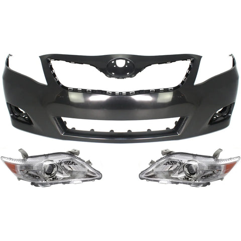 Bumper Kit For 2010-2011 Toyota Camry Front For Models Made In USA 3Pc