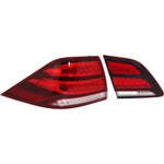 Tail Light Set For 2016-2017 MB GLE300d 16-18 GLE350 LH Inner Outer Clear/Red