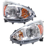 Headlight For 2014-2015 Mitsubishi Mirage Pair Driver and Passenger Side CAPA