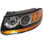 Headlight For 2010 2011 2012 Hyundai Santa Fe Left Amber Reflector With Bulb