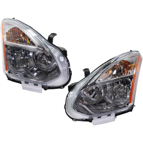 Headlight Set For 2011-2012 Nissan Rogue Driver and Passenger Side HID/Xenon