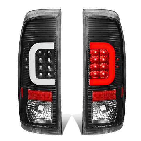 2008-2016 d F250 F350 Super Duty 3D LED C-Bar Tail Brake Light Lamp Black