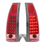 1988-1998 C/K C10 Truck 1500 2500 3500 Suburban LED Tail Brake Lamps Set Red