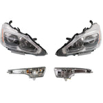 Headlight Kit For 2013-2015 Nissan Altima Left and Right 4pc