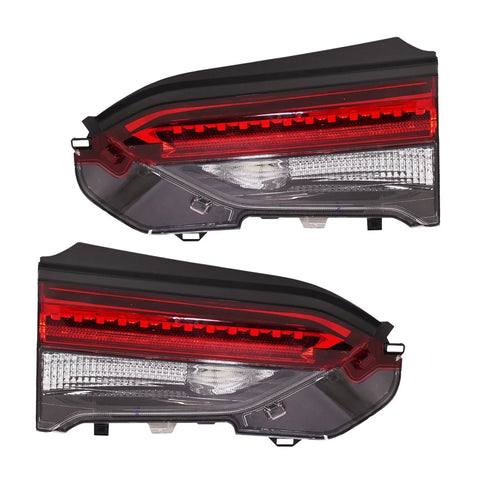 Tail Light Set For 2019-21 Toyota RAV4 2021 Prime RH Inner Outer Clear/Red