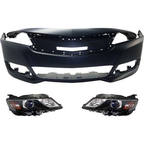 Bumper Cover Kit For 2015-2018 Chevrolet Impala Front 1st Design