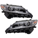 Headlight Set For 2016-2018 Lexus ES350 ES300h Driver and Passenger Side Halogen